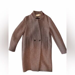 Zara Stylish Houndstooth Women's Coat